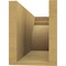 Ekena Millwork 6in. W x 8in. H x 20in. L Yorktown Woodgrain TimberThane Rafter Tail, Primed Tan RFTUR06X08X20YORRCPR - alternate 3